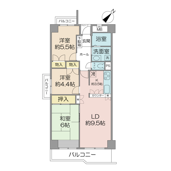 ソフィア稲毛の間取図
