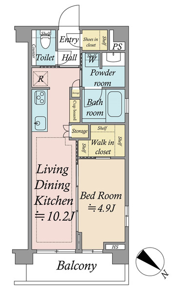 ヴァースクレイシアＩＤＺ町屋の間取図