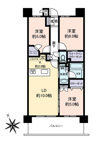 アンビシャス堀切菖蒲園の間取図