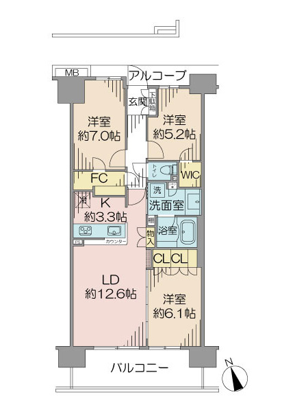 ユトリシアの間取図