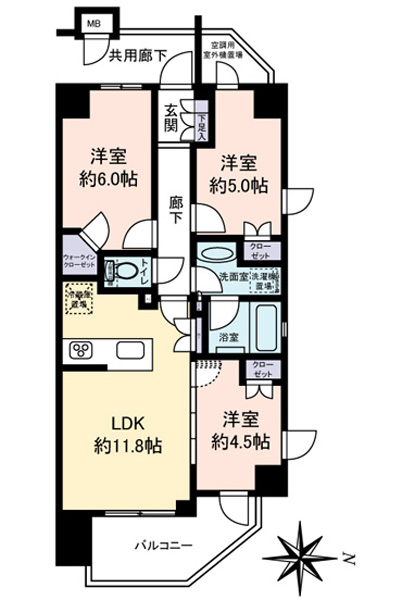 センチュリー北綾瀬の間取図
