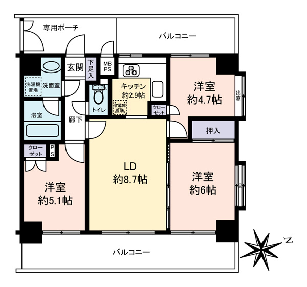 アルファホームズ浅草の間取図
