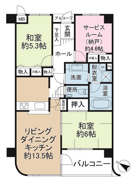 オーベル藤沢・藤が岡ＩＩの間取図