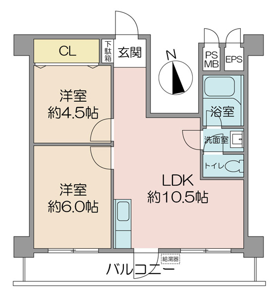 亀有ダイヤモンドマンションの間取図