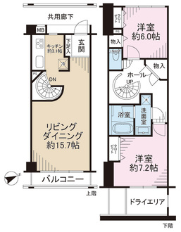 リュクス湘南鎌倉オーシャンビューの間取図