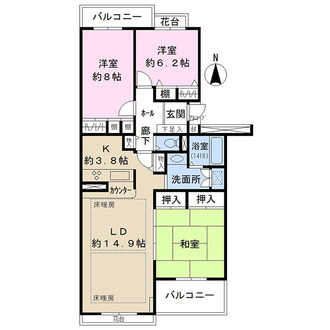 青葉の森公園通りの間取図