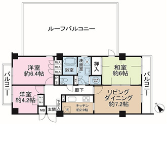 コスモ綱島台の間取図