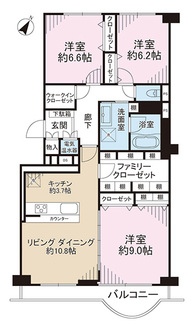 鎌倉ロジュマンＤ棟の間取図