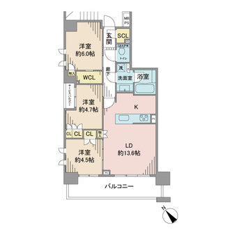 ベルジェンド東神奈川の間取図