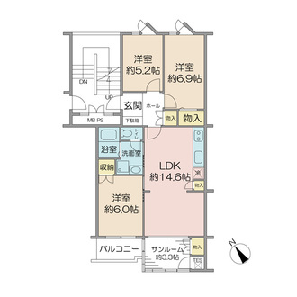 コープ西船橋の間取図
