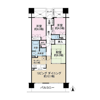 藤沢パーク・ホームズ壱番館の間取図