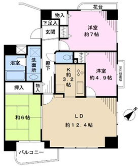 エクセラージュ西千葉・マロニエ通りの間取図