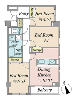 コンフォール四谷の間取図