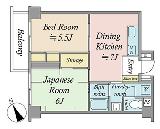 春日ビューハイツの間取図