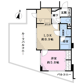 クレストフォルム奥沢の間取図