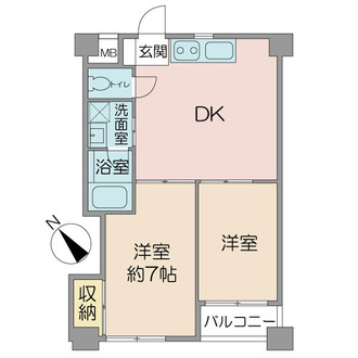宏和マンション池袋の間取図