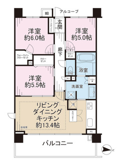ＢＥＬＩＳＴＡ藤沢の間取図