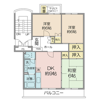 西船橋グリーンハイツの間取図