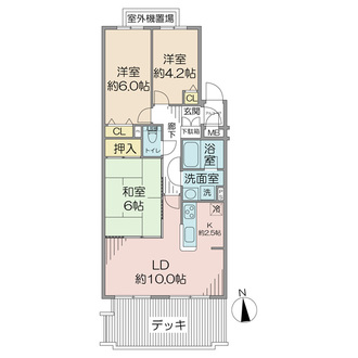 マートルコート習志野の間取図
