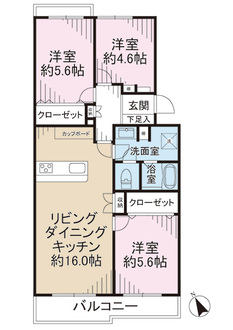 西神大寺団地の間取図