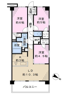 サンクレイドル北浦和の間取図