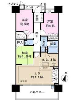 ルネサンス千葉マナーズコートの間取図