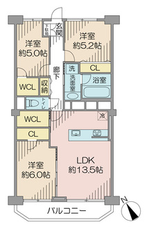 西船橋ハイムの間取図