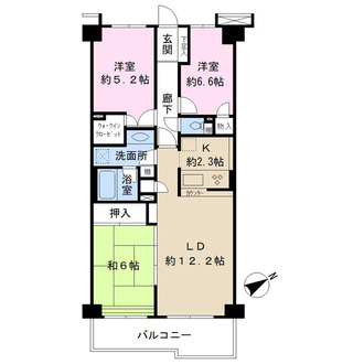 サニークレスト稲毛の間取図