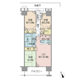 コロンブスシティの間取図