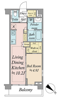 ヴァースクレイシアＩＤＺ町屋の間取図