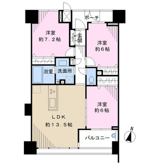 東急ドエル・アルス浦和仲町の間取図