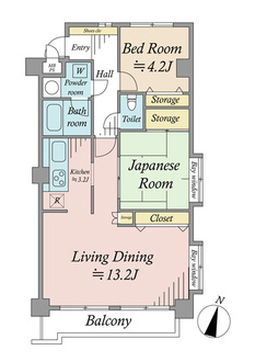 ライオンズマンション青戸第２の間取図