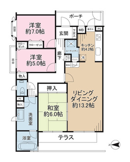 クリオ鎌倉七里ガ浜の間取図