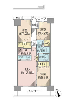 ユトリシアの間取図