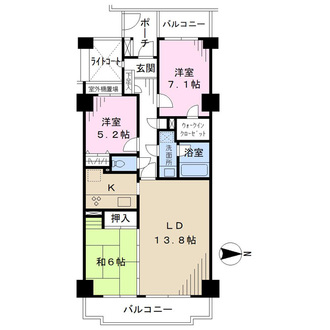第一ハイツ稲毛エルステージの間取図