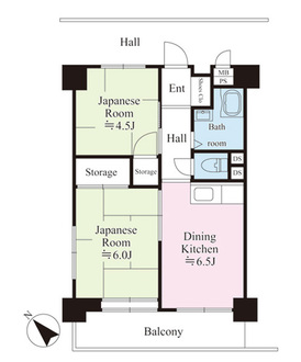 砧フラワーマンションの間取図