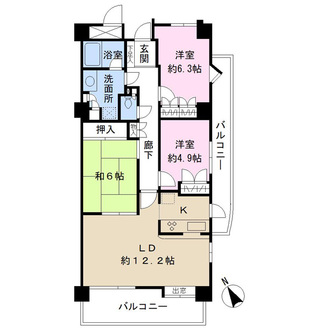 レールシティ大宮の間取図