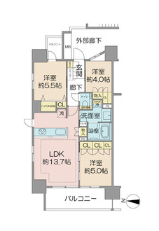 イニシア青砥の間取図