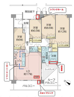 アイ・プレイス稲毛　セカンドコートの間取図