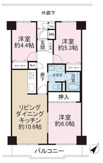 クレール本郷台の間取図