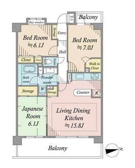 ライオンズプラザ西台駅前の間取図