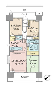 プラウドシティ池袋本町の間取図
