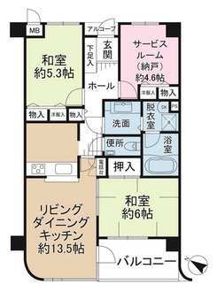 オーベル藤沢・藤が岡ＩＩの間取図