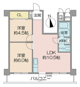 亀有ダイヤモンドマンションの間取図
