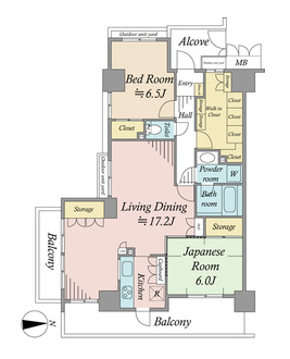 ナイスアーバン国立大学通りの間取図