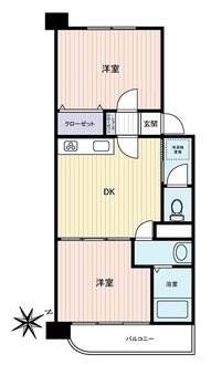三田桜台第二コーポの間取図