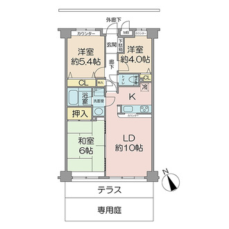 パールモア浦安の間取図