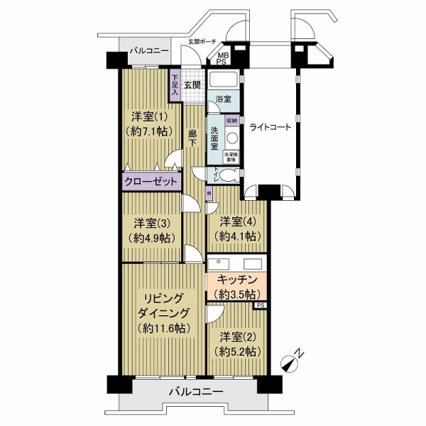 エル・シティ新浦安四番館の間取図