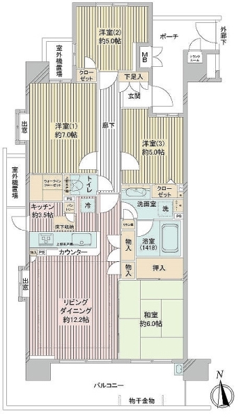 オーベル吉祥寺ＷＥＳＴの間取図