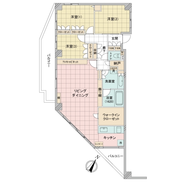 赤羽真正寺坂ハイムの間取図